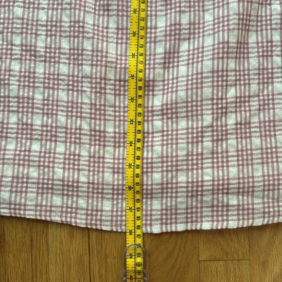 Pink gingham dress with puff sleeves - Picture 10 of 10